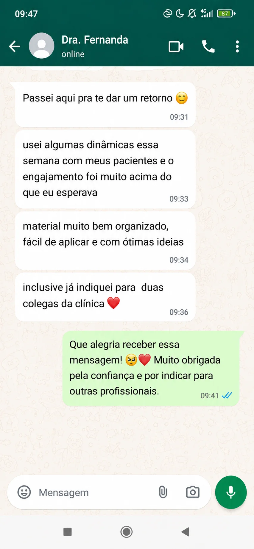 Depoimento Dra. Fernanda